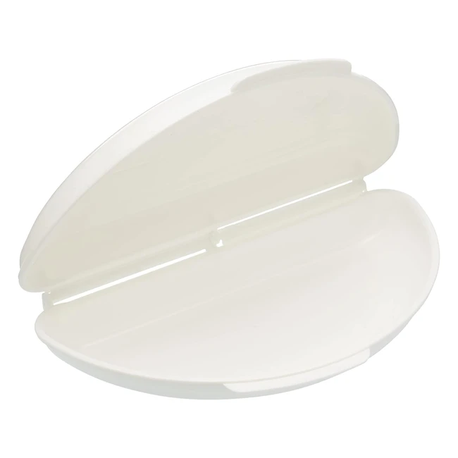Kitchencraft Microwave Omelette Maker - Easy Clean Plastic - Nonstick Surface - 21 x 15 cm - White