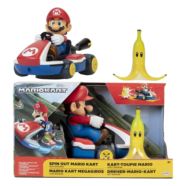 Nintendo Super Mario Kart Spinout 6cm - Rotazione 360 gradi - Gare ovunque