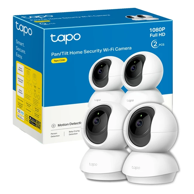 Tapo PanTilt Smart Security Camera 360 Rotation 1080P 2-Way Audio Night Vision 2