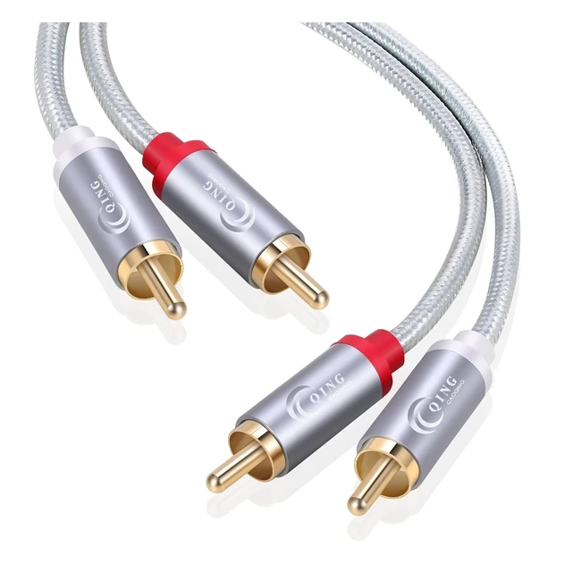 Cble audio RCA HQ Premium 3m Primewire - Cble 2x RCA mle vers 2x RCA mle - Basses puissantes