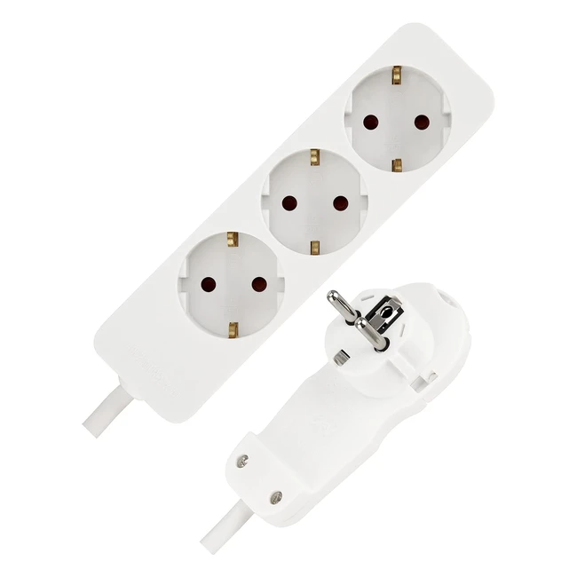 Rev Multiple Socket Outlet 3fold 2m White - Marca - Protección Infantil - Sobrecarga