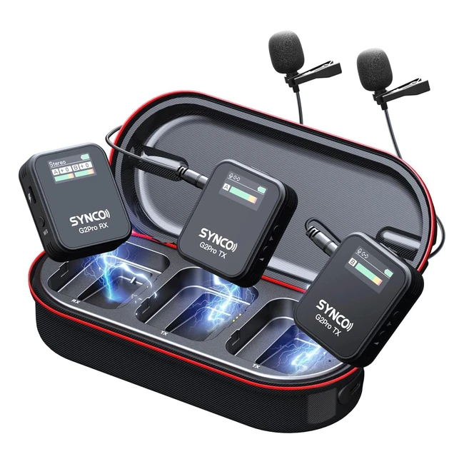 Micrófono Inalámbrico Lavalier G2A2 Pro 24GHz 200m Transmisión - Synco