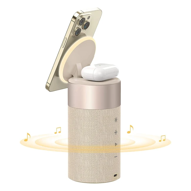 Altavoz Bluetooth Colsur Cargador Inalámbrico Magnético 2 en 1