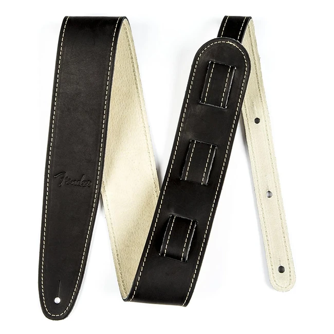 Tracolla Chitarra Fender Ball Glove in Pelle - Larghezza 64cm - Nero