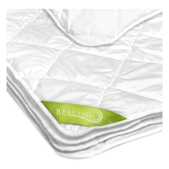 beautissu beaunuit sd Bettdecke 135x200 cm - Sommerdecke fr Allergiker - Leichte Steppdecke atmungsaktiv