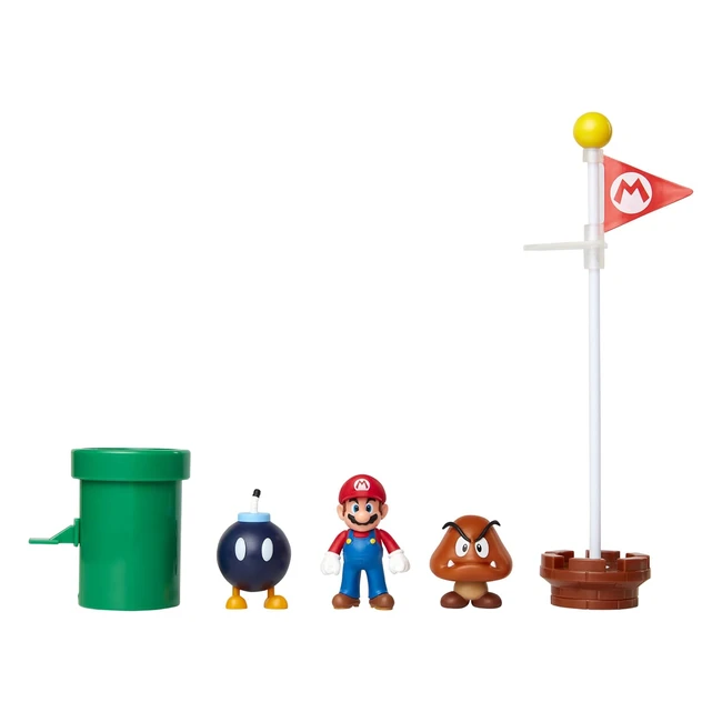 Set Diorama Super Mario Acorn Plains 65 cm - Nintendo - Ref 123456 - Giocabile