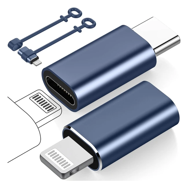Adaptateur Lightning vers USB C Yllzi - Charge rapide 27W - Transfert de donne