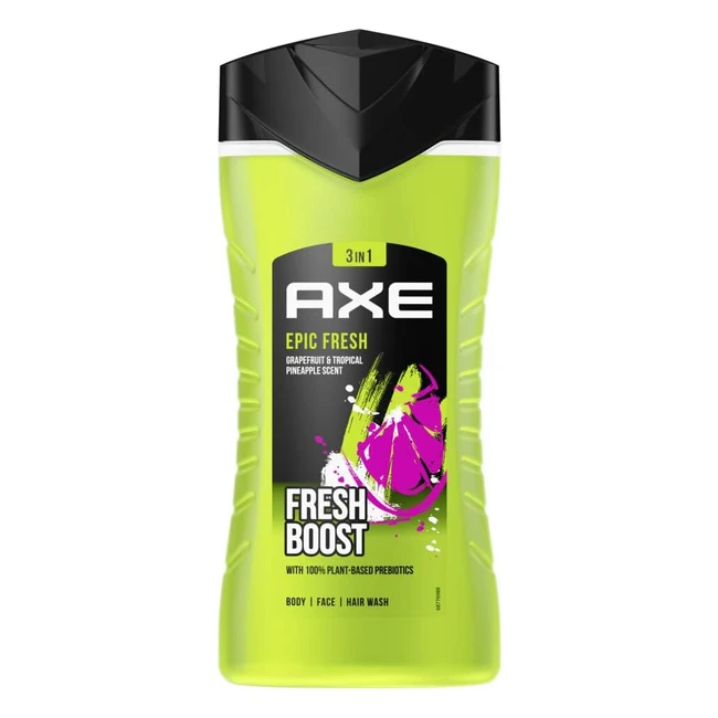 Axe 3 in 1 Gel Doccia Shampoo Epic Fresh 250ml - Freschezza Duratura