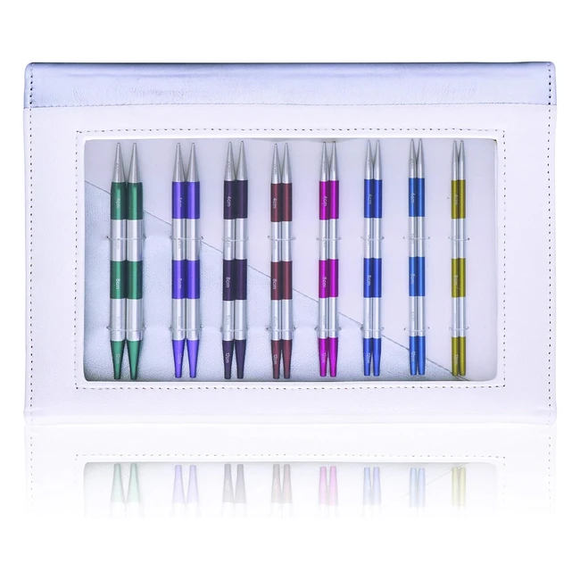 Kit ferri maglia Knitpro Deluxe Set 8 aghi alluminio - Assorted