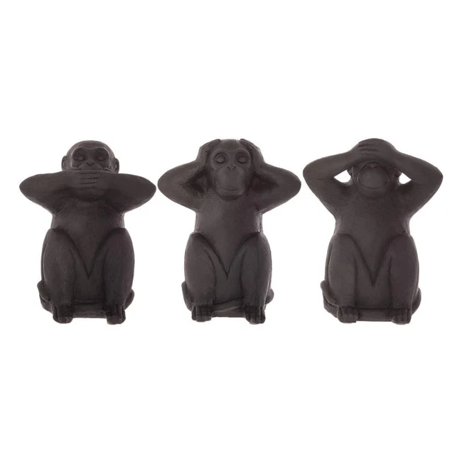 Conjunto de 3 monos de sabidura resina H23 JJ685 - Atmosphera