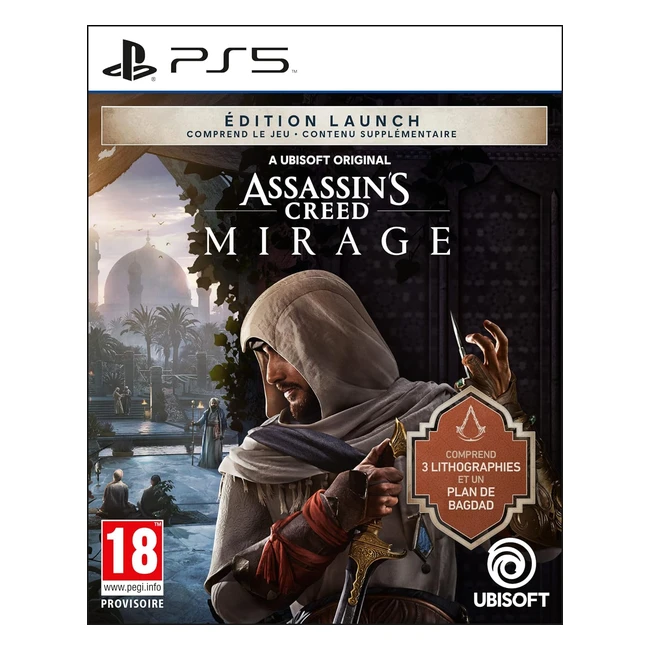 Assassin's Creed Mirage PS5 Edition Limitée - Jeu Complet + 3 Lithographies + Artbook + Bande Originale