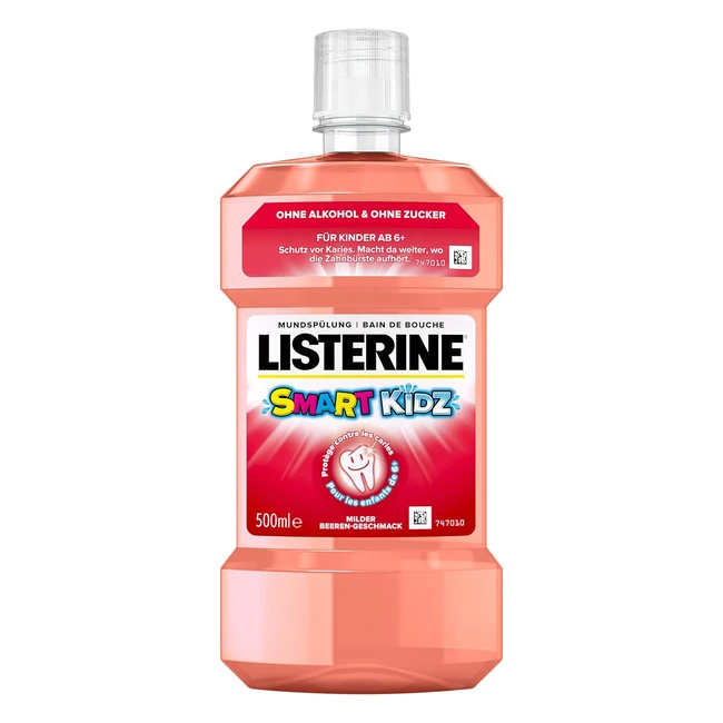 Listerine Smart Kidz Mild Berry 500 ml - Kinder-Mundsplung antibakteriell ohne