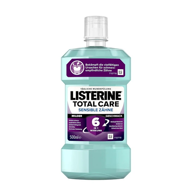 Listerine Total Care Sensitiv Mundsplung 500ml antibakteriell bei schmerzempfi