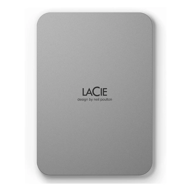 Lacie Mobile Drive V2 Moon 5TB Externe Festplatte 25 Zoll Mac PC Silber STLP500