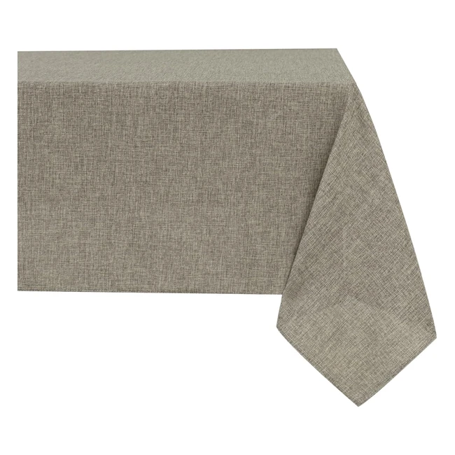 Nappe Rectangulaire Faux Lin Impermable Antitaches Cuisine Salle Manger Extr