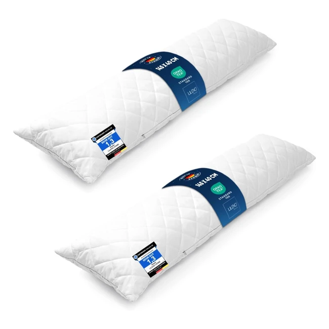 Lileno Home Seitenschlferkissen 40 x 145 cm Set 2 1100 g Fllung Stillkissen 