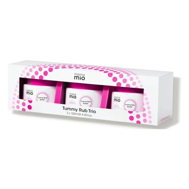 Mama Mio Tummy Rub Trio Pregnancy Gift Set - Stretch Mark Protection Cream Kit