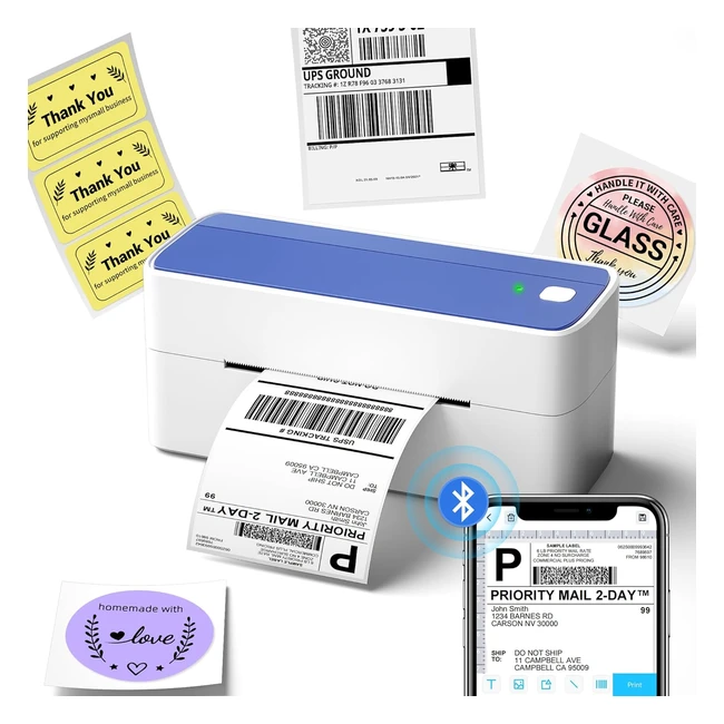 Impresora de Etiquetas Bluetooth Phomemo 241BT - Envío Rápido - Compatible con UPS, eBay, Amazon