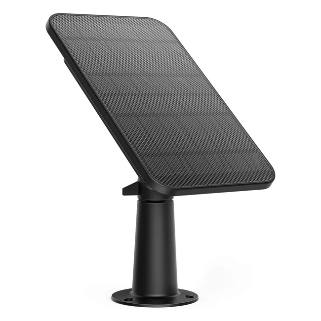 Panneau Solaire eufy Security 26W pour eufyCam - Charge Continue - Etanche IP65 Noir