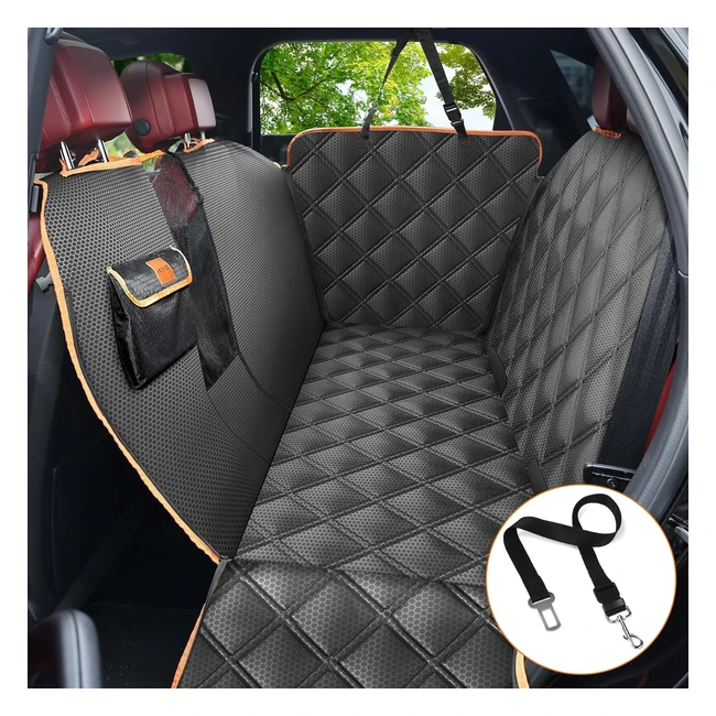 KYGFunda Asiento Coche Perro 135x175cm Proteccin Completa Ventana de Malla Transpirable