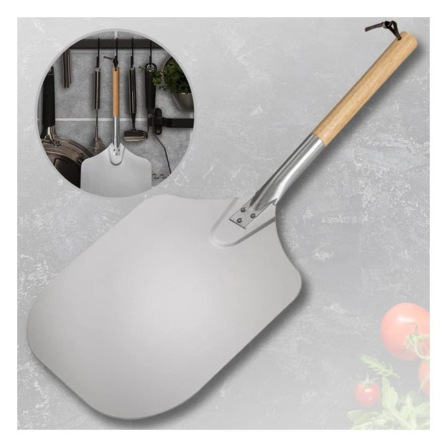 Heidenfeld Catania Pizza Peel Aluminium Pizza Schaufel 665 cm 305 x 305 cm Pizza
