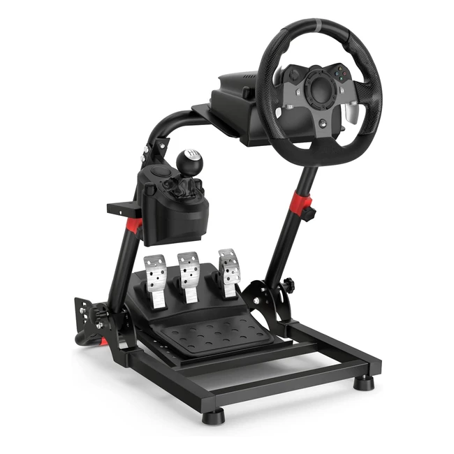 Diwangus Steering Wheel Stand for Logitech G29 G920 G923 - Foldable Racing Wheel Stand with Adjustable Height/Angle - Gaming Wheel Stand Fit for Thrustmaster T300 T150 T248 - PS5 PS4 Xbox - Stand Only