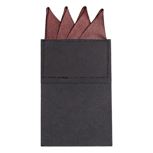 Fazzoletto da taschino uomo dondon piegato marrone 10004