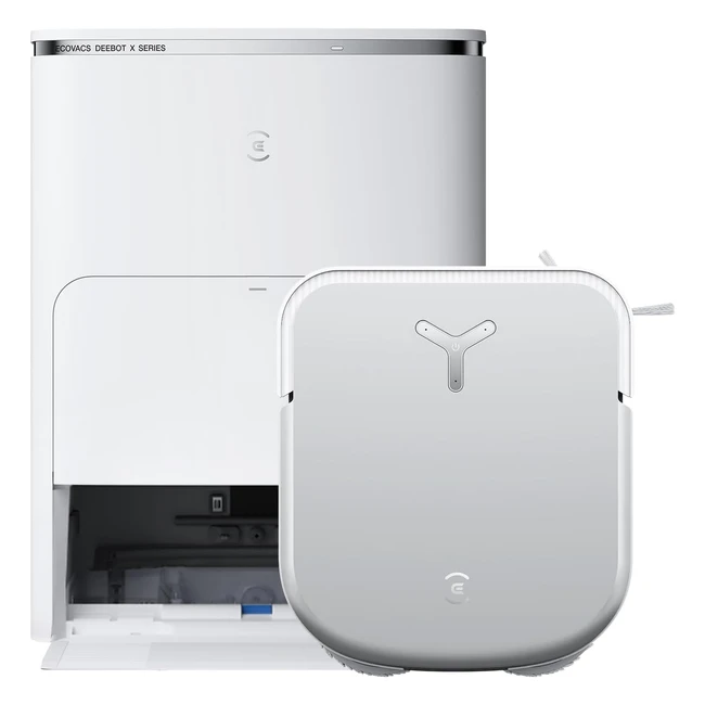 Aspirateur Robot Ecovacs Deebot X2 Omni Blanc 8000Pa Design Mince Lavage Eau Chaude