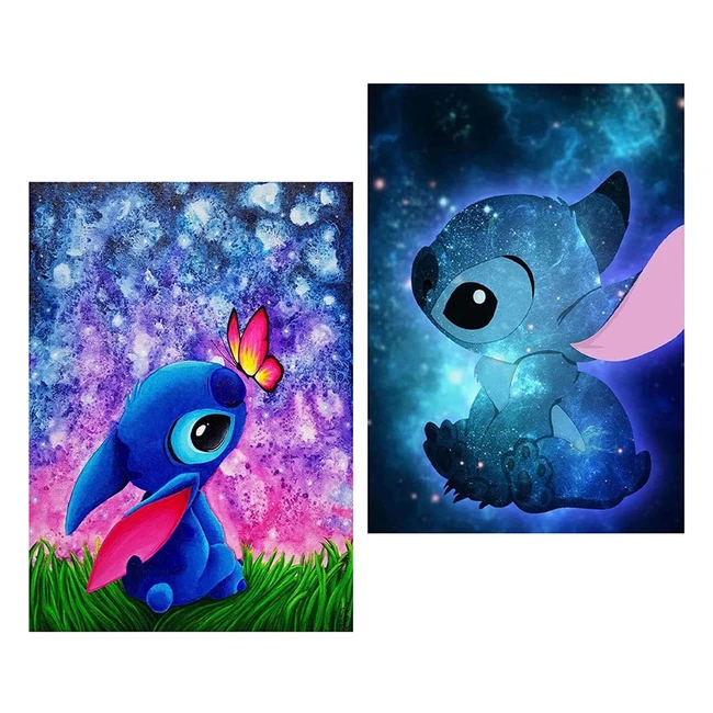 Diamond Painting 2 Pack - Hongyrjy - 5D - Geschenk - Wanddekoration - 12x16inch