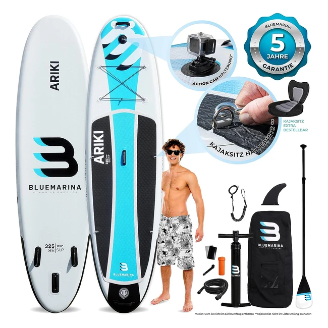 Bluemarina Stand Up Paddle Board Aufblasbar Ariki 90140 kg Tragkraft 230x65x10 3