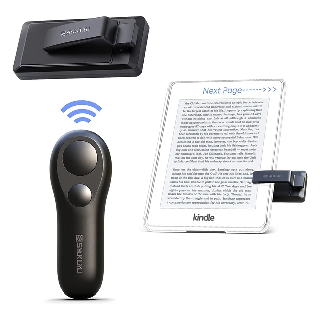 Syukuyu RF Remote Control Page Turner for Kindle iPad iPhone Android Tablets - H