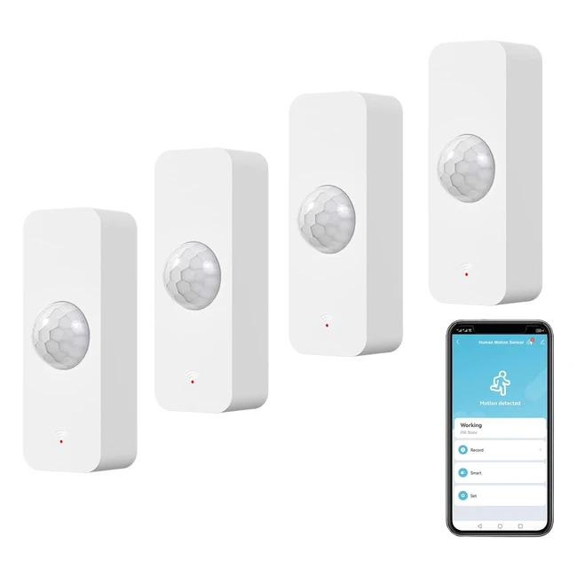 Sensor de Movimiento WiFi Inteligente para Seguridad en el Hogar - Alexa4pcs