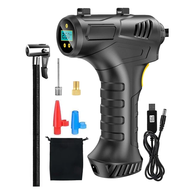 Gonfleur Pneus Voiture Rechargeable 12V - RUMICET - Compact - Rapide - Multifonctionnel