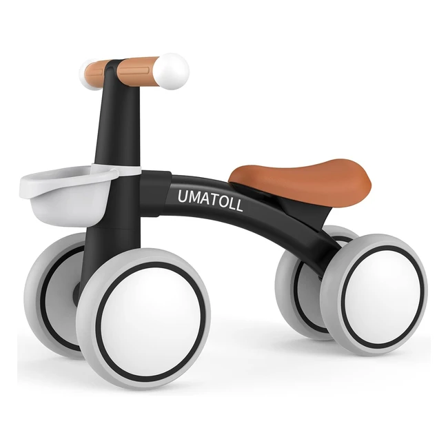 Bicicleta sin pedales Umatoll para niños +1 año, equilibrio, juguetes bebés 12-24 meses, bici con canasta, regalo cumpleaños