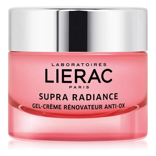 Lierac Supra Radiance Gel Crema Viso Antirughe Illuminante - Formato 50ml - Acido Ialuronico
