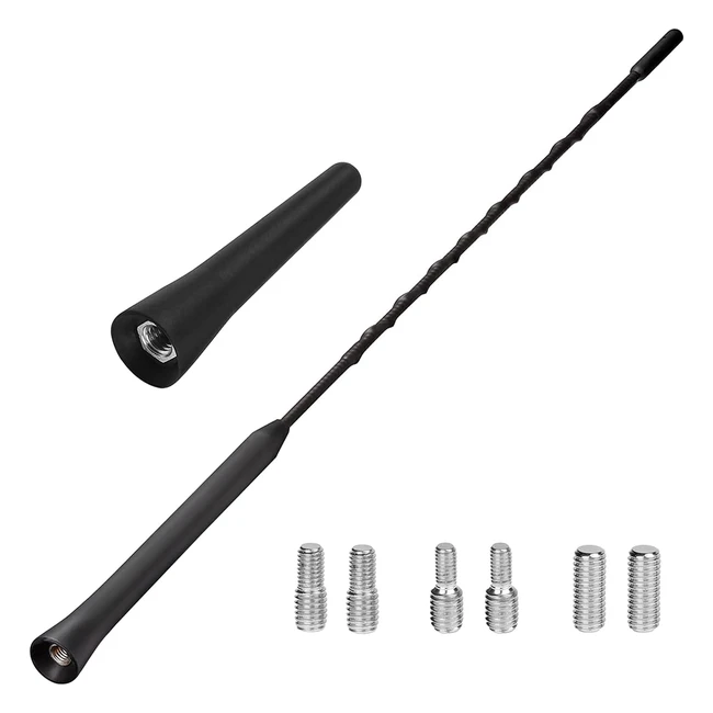 Antena Coche Universal FM DAB 65cm 23cm - Geekerchip M4 M5 M6 - Recepción Fuerte