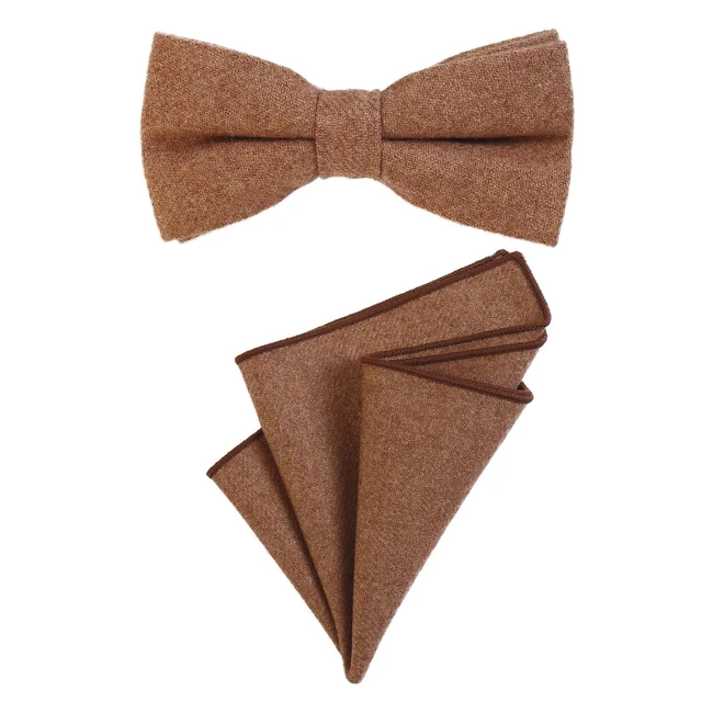 Pajarita Dondon para Caballero 12x6cm Ajustable + Pañuelo 23x23cm - Algodón