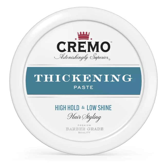 Cremo Barber Grade Hair Styling Paste - High Hold Low Shine - 113g