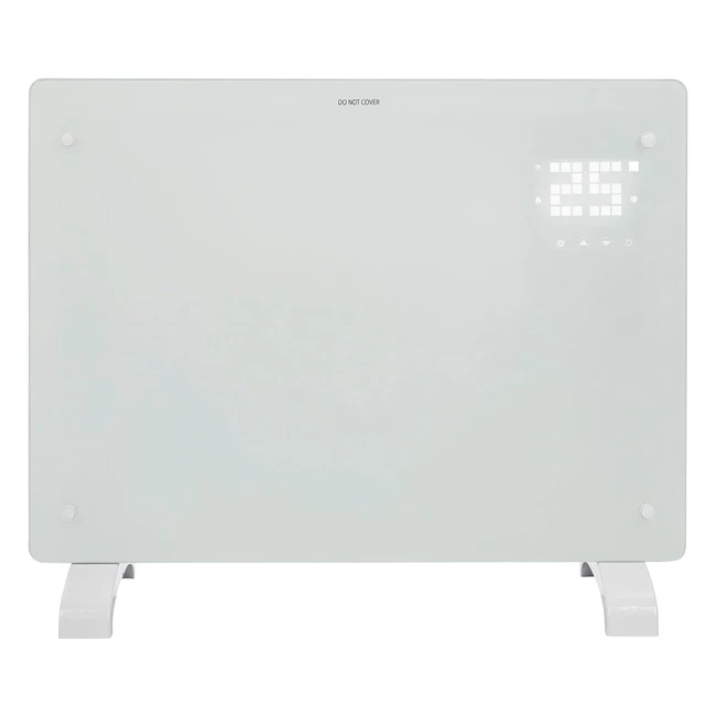 Devola WiFi Smart Electric Glass Panel Heater 1500W - Alexa Control - Lot 20 DVP
