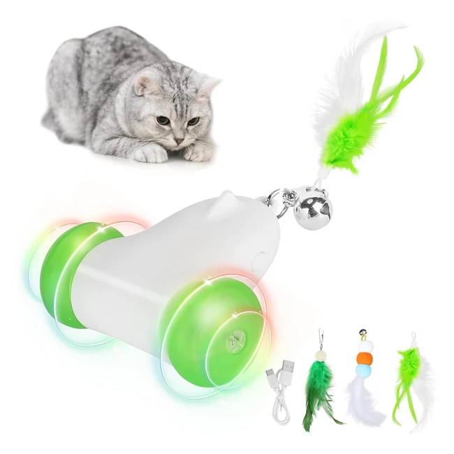 Giocattolo per Gatti Elettrico Topo Interattivo Ricaricabile USB