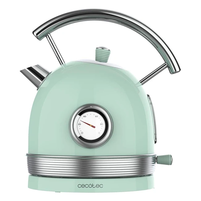 Bouilloire Electrique Cecotec Thermosense 420 Light Green 18L 2200W - Vintage Vert