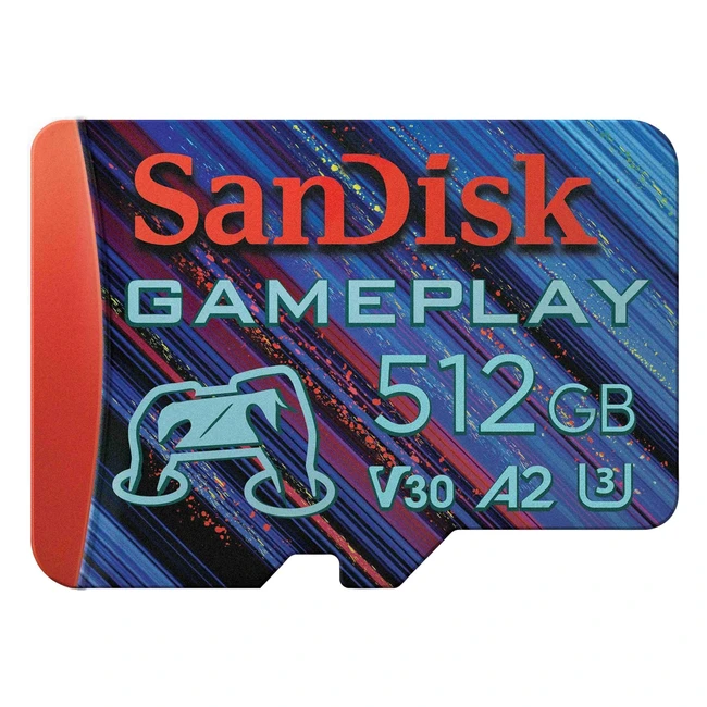 SanDisk 512GB Gameplay MicroSDXC Card for MobileHandheld Gaming  Up to 190MBs R