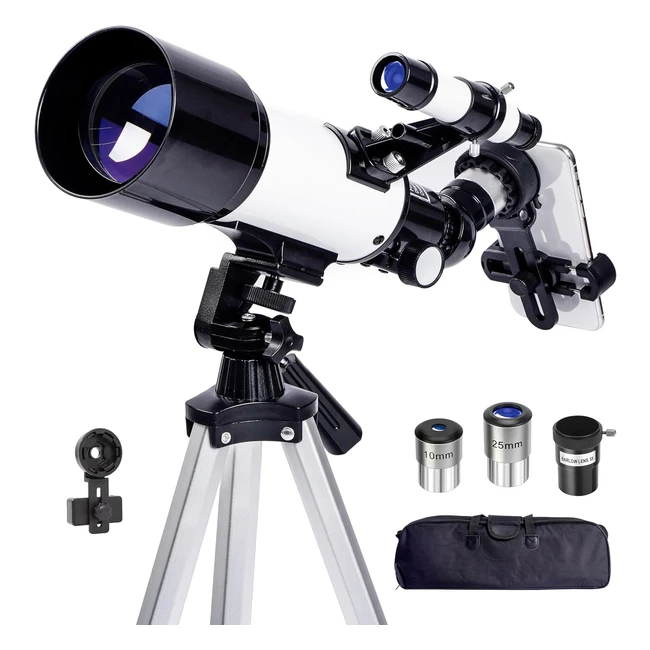 Telescopio Profesional 70mm para Nios y Adultos - Aumento 24x-180x