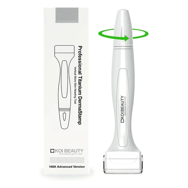 Koi Beauty Derma Stamp 03mm Adjustable 140 Pins Titanium Microneedling Pen