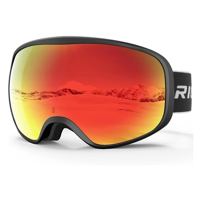 Masque et lunettes de ski Rioroo pour homme femme - Anti-UV, anti-poussière, anti-buée