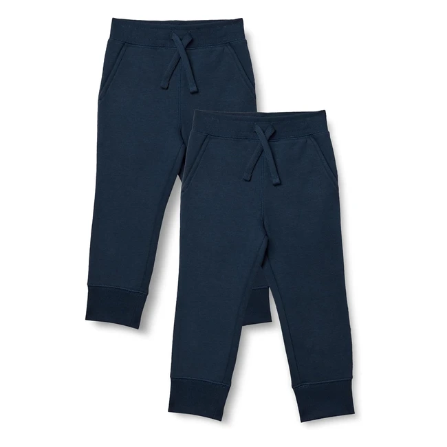 Pantalón Deportivo Jogger Niño Pack 2 Azul Marino 9 Años - Amazon Essentials