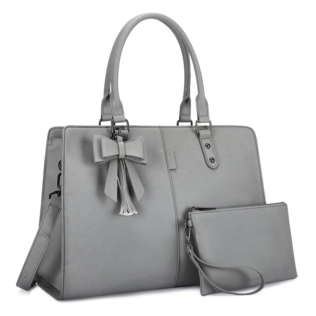 Ecosusi Grand Sac Main Femme Bandouliere Elgant Cabas Travail Cuir PU 156 pouces