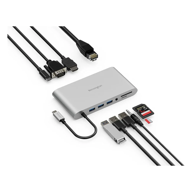 Station d'accueil Kensington UH1440P 10en1 USB-C 5 Gbit/s 85W