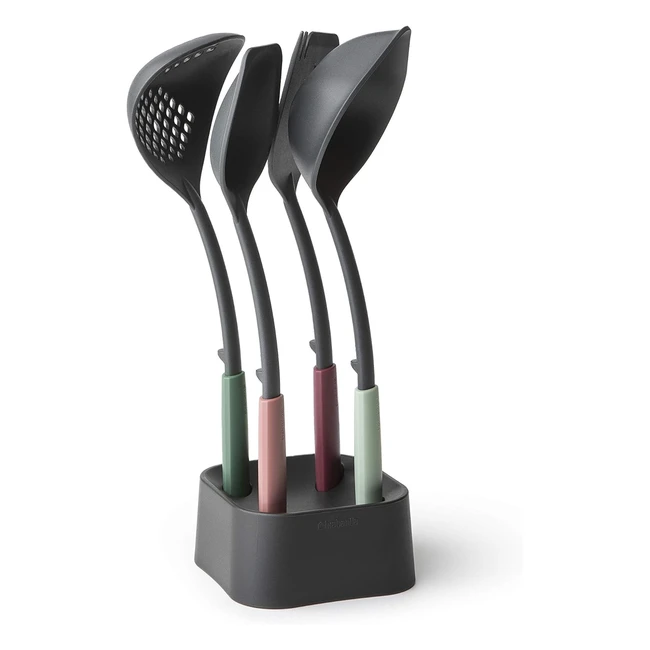 Set 4 Utensili Brabantia Plasticanylon Tasty - Multifunzione 2in1