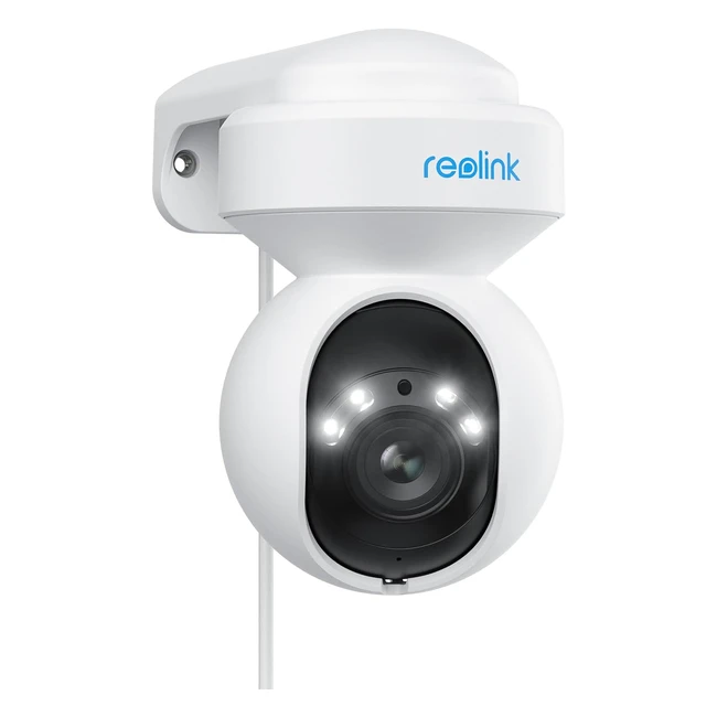 Reolink 4K PTZ Camra Surveillance WiFi 6 Extérieure Zoom Optique 3x Suivi Auto Détect. Humain Véhicule Animaux Vision Nocturne en Couleur 24 5GHz Audio Bidirectionnel E1 Outdoor Pro
